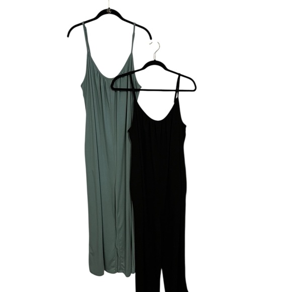 2-Bundle Dokotoo Women's Black & Turquoise One Piece Wide Leg Jumpsuit Size: XL - Picture 4 of 11